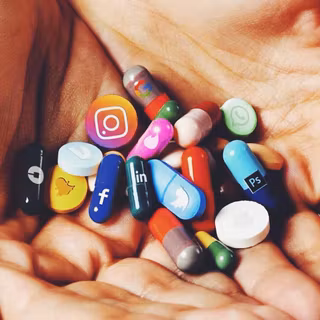 Social media addiction wallpaper