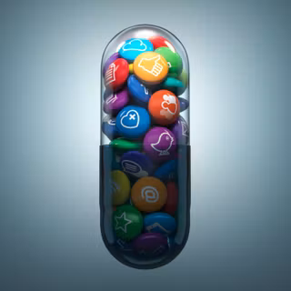 Social media addiction wallpaper