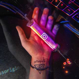 Social media addiction wallpaper