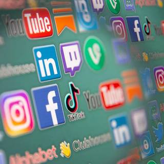 Social media addiction wallpaper