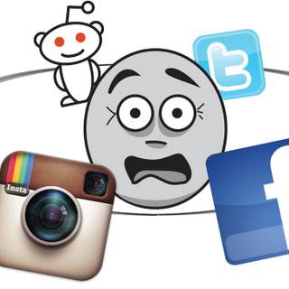 Social media addiction wallpaper