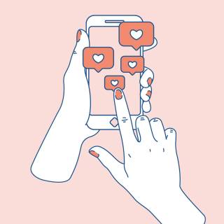 Social media addiction wallpaper