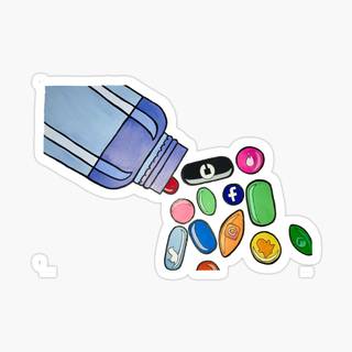 Social media addiction wallpaper