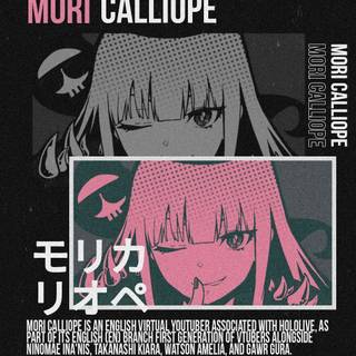 Mori Calliope phone wallpaper