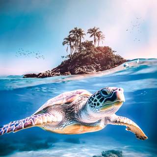 Turtle island wallpaper