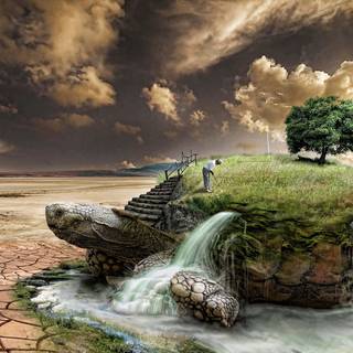 Turtle island wallpaper