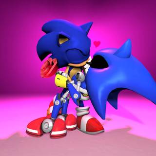 Sonic vs Metal Sonic wallpaper