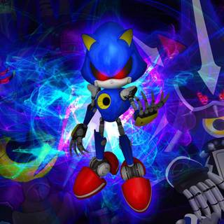Sonic vs Metal Sonic wallpaper