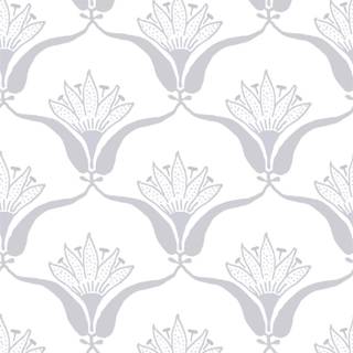 White and silver wallpaper