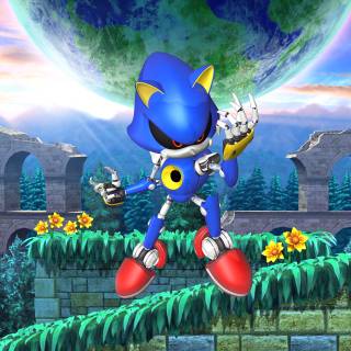Sonic vs Metal Sonic wallpaper