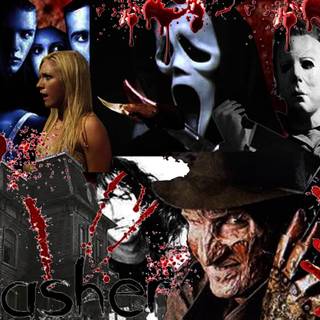 Halloween moodboard wallpaper