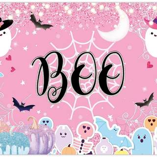 Pink Halloween PC wallpaper