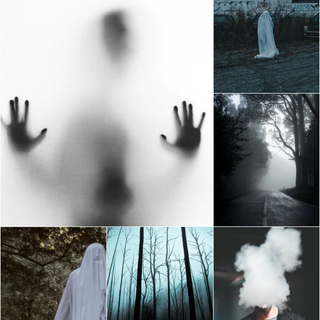 Halloween moodboard wallpaper