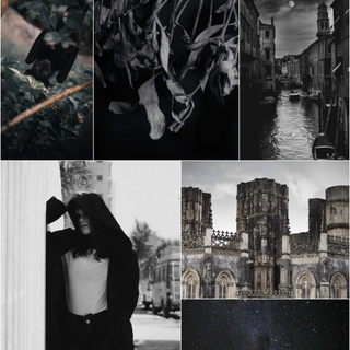 Halloween moodboard wallpaper