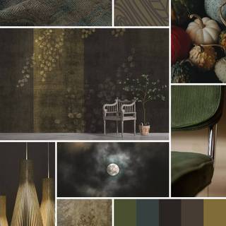 Halloween moodboard wallpaper