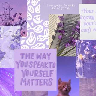 Aesthetic lavender desktop wallpaper