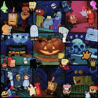 Halloween moodboard wallpaper