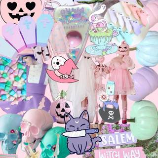 Halloween moodboard wallpaper