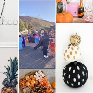 Halloween moodboard wallpaper