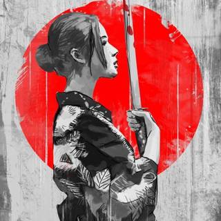 Samurai 4k iPhone wallpaper