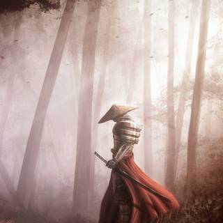 Samurai 4k iPhone wallpaper