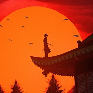 Samurai 4k iPhone wallpaper