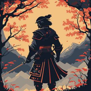 Samurai 4k iPhone wallpaper