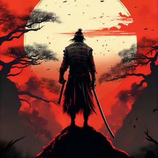 Samurai 4k iPhone wallpaper