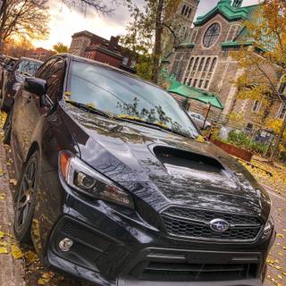 Subaru fall iPhone wallpaper