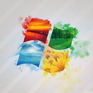 4k Windows logo wallpaper