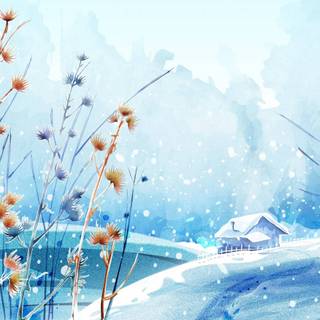 Digital art winter wallpaper