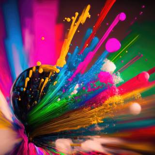 Colour splash 4k wallpaper