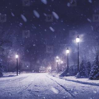 Digital art winter wallpaper