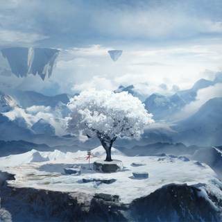 Digital art winter wallpaper