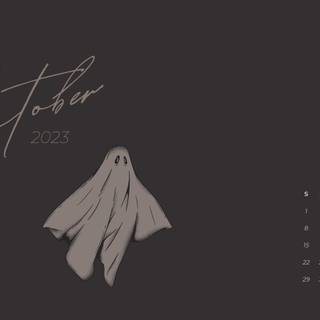 October 2023 Halloween desktop wallpaper