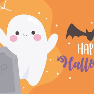 Computer Halloween aesthetic wallpaper