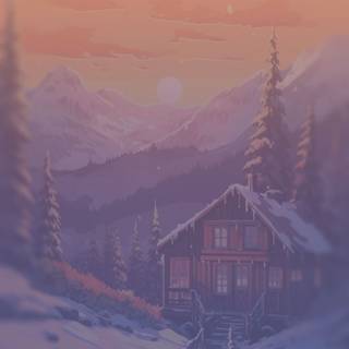 Digital art winter wallpaper
