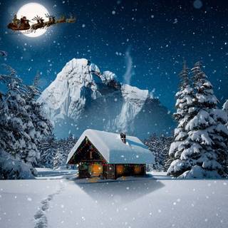 Digital art winter wallpaper