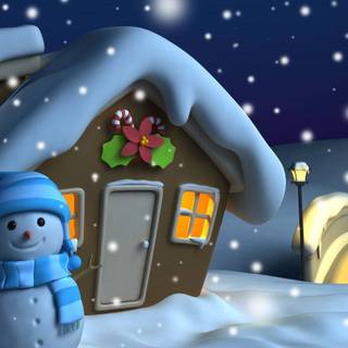 Digital art winter wallpaper