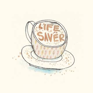 Coffee fall wallpaper