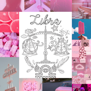 Libra pink wallpaper