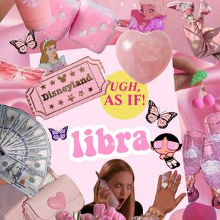 Libra pink wallpaper