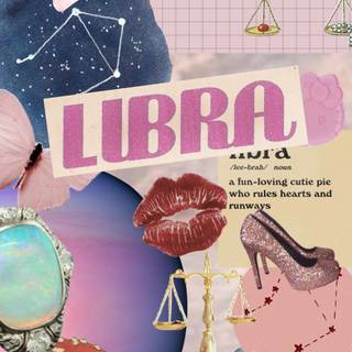 Libra pink wallpaper