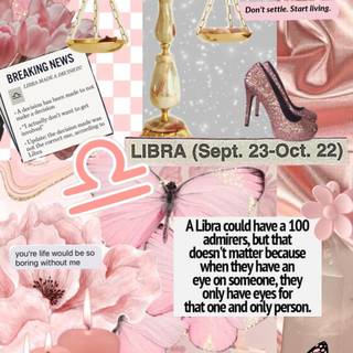 Libra pink wallpaper