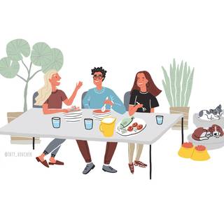 Lunch time wallpaper