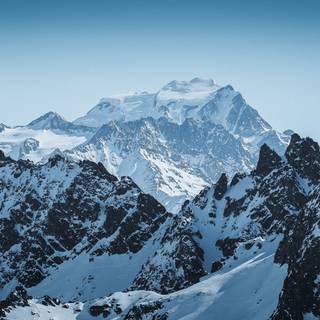 Snowy mountain 4k wallpaper