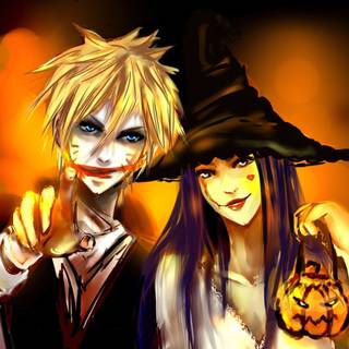 Halloween anime 4k wallpaper