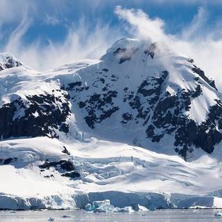 Icy mountain wallpaper