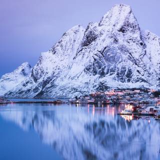 Panoramic winter wallpaper