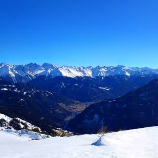 Panoramic winter wallpaper